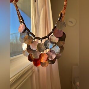 STUNNING sea shell necklace double side wear